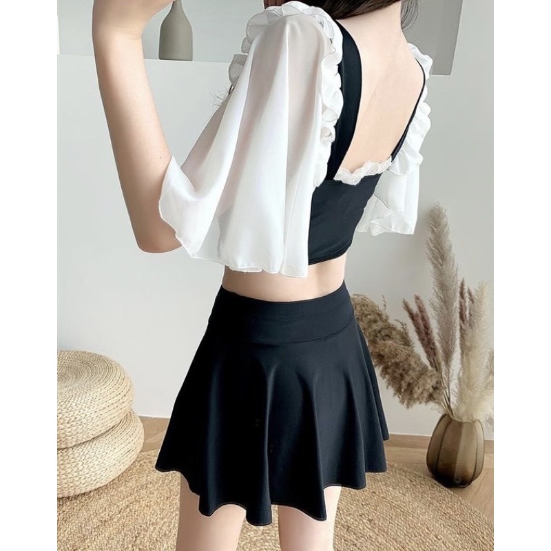 [Có sẵn] Set đồ bơi bikini tay cánh tiên có dây điều chỉnh rộng chật ~ ORRIN CLOSET | BigBuy360 - bigbuy360.vn