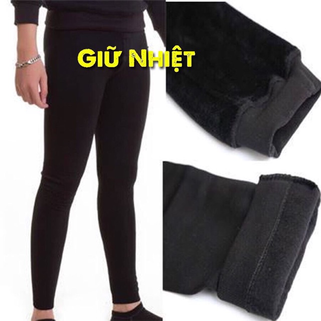 ♦◄Quần giữ nhiệt Nam lót nỉ chống lạnh siêu ấm, Shop bao chất.