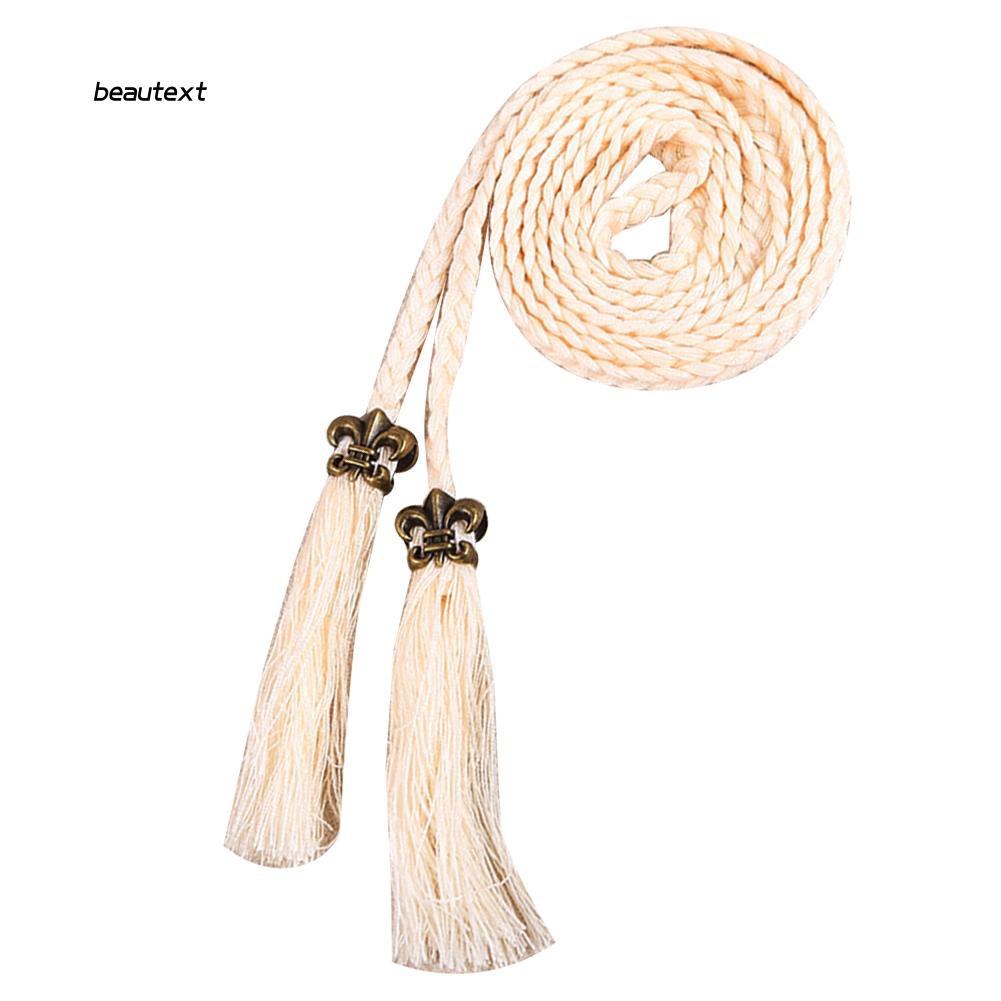 Thắt lưng trang trí dạng dây thừng phối tua rua xinh xắn cho nữ