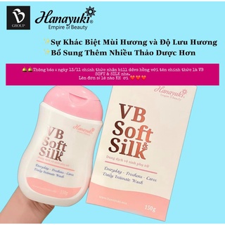 DUNG DỊCH VỆ SINH PHỤ NỮ VB SOFT SILK HANAYUKI 150GAM-Chính hãng 100%