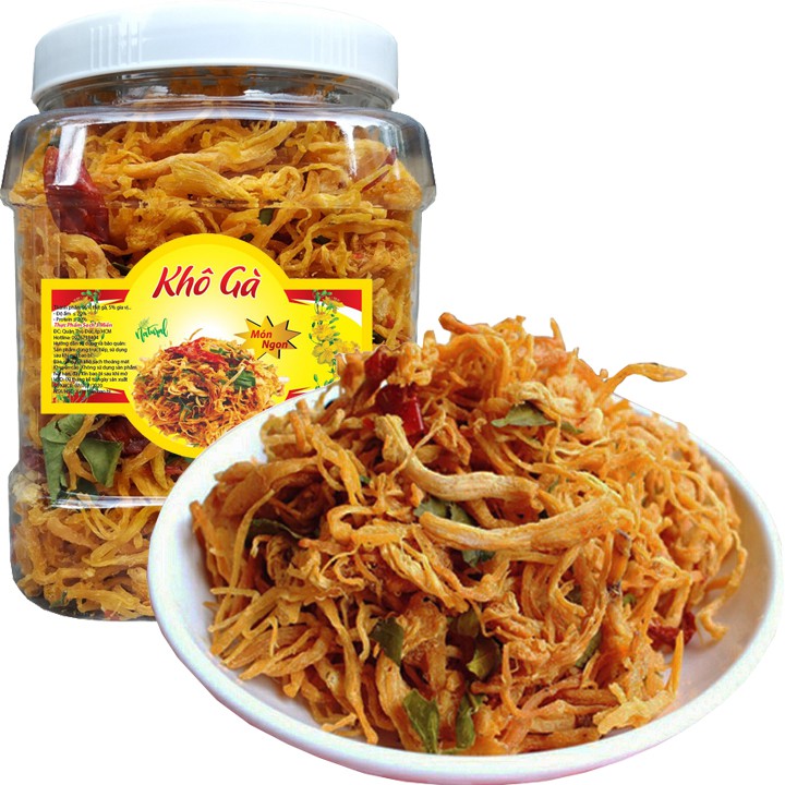 1KG Khô Gà Lá Chanh 2 Hủ (Giòn ngon - Đậm vị) - Trai Đẹp Snack | WebRaoVat - webraovat.net.vn