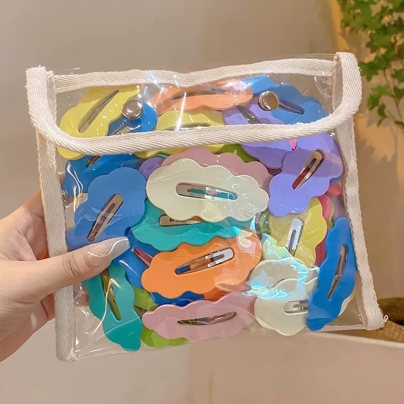 Kẹp Tóc Cỡ Lớn Màu Sắc Ngọt Ngào Phong Cách Hàn Quốc Cho Nữ