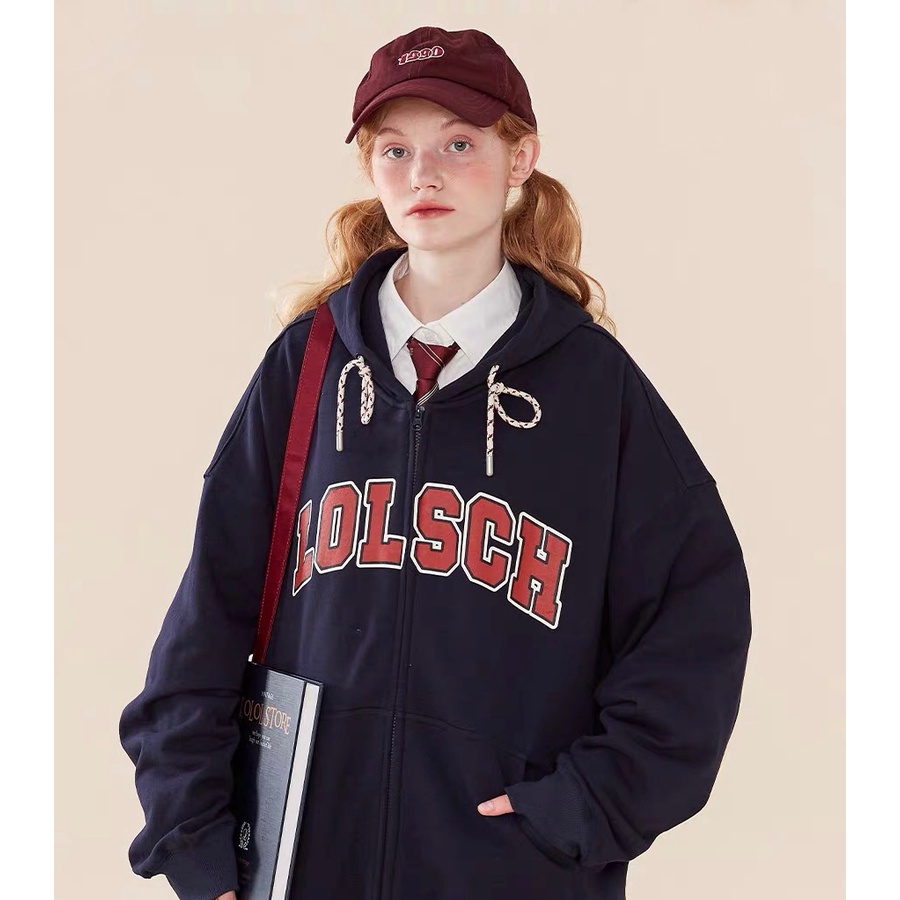 Áo Khoác Nỉ Bông SCH Hoodie Zip form rộng Unisex Nam Nữ (Ảnh Thật/Có Sẵn) ZoZo