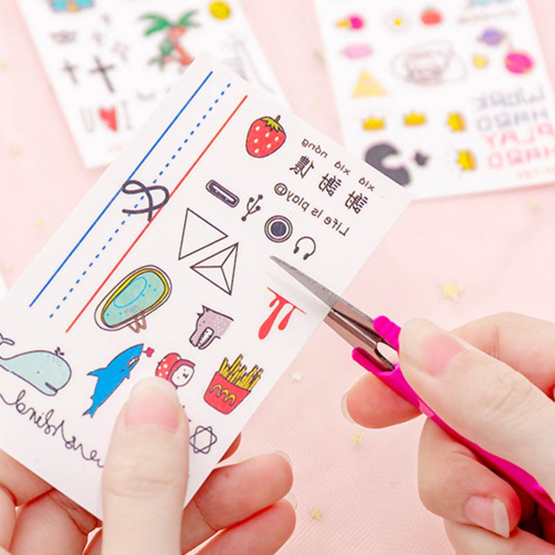 Hình Xăm Dán Hình Cô Gái Hoạt Hình Siêu Bền Chống Thấm Nước