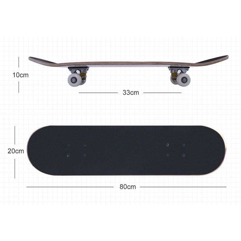 Ván trượt skateboard mặt nhám mẫu SPM