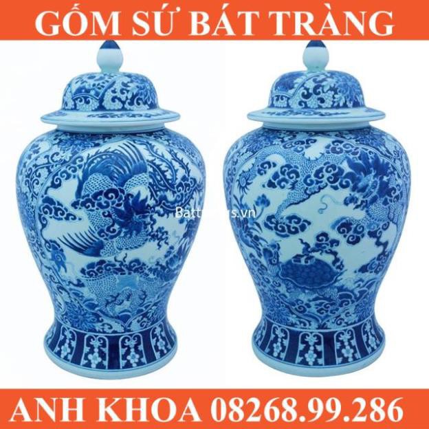 Lọ lộc bình, choé thờ - Gốm sứ Bát Tràng Anh Khoa