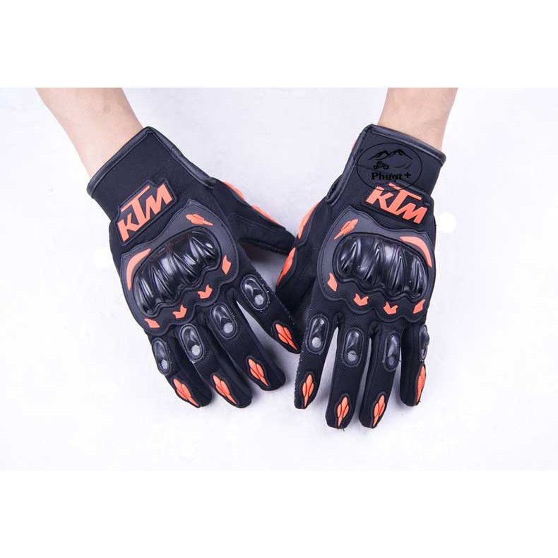 GĂNG TAY MONSTERKAWASAKIKTM FULL NGÓN CÓ GÙ NHỰA - ĐỒ PHƯỢT