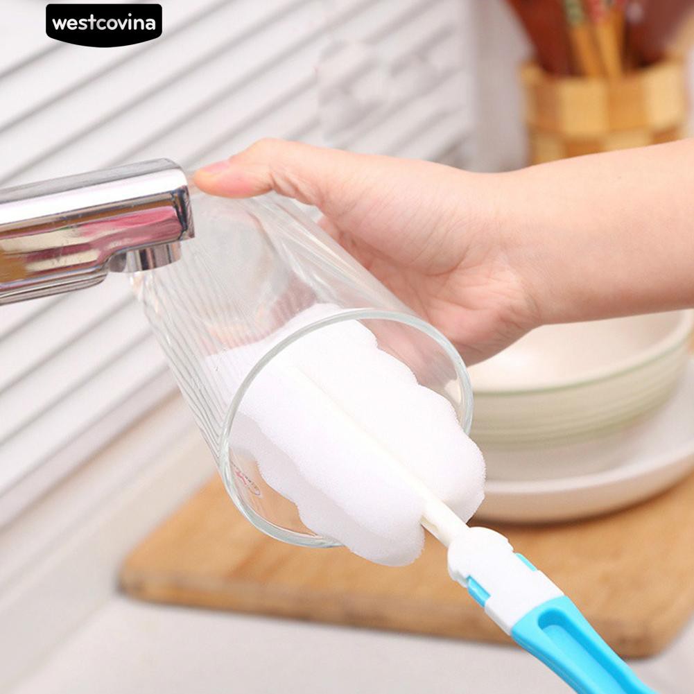 Bàn chải xốp cọ rửa ly chai lọ
