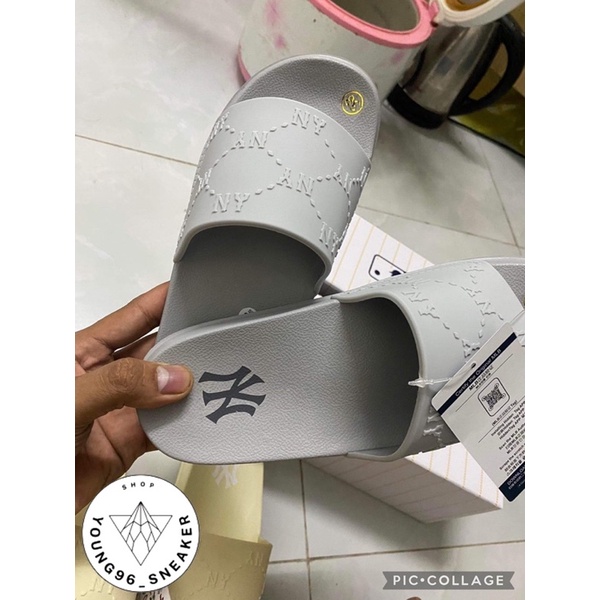 |Full Box| Dép ML.B Chunky mound dia monogram màu Xám