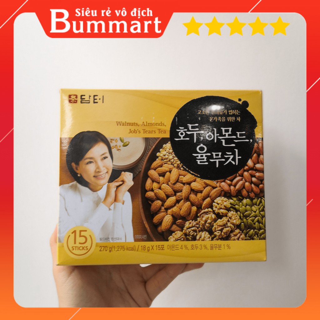 BỘT NGŨ CỐC DINH DƯỠNG DAMTUH 15 GÓI HÀN QUỐC (HỘP 270gr)