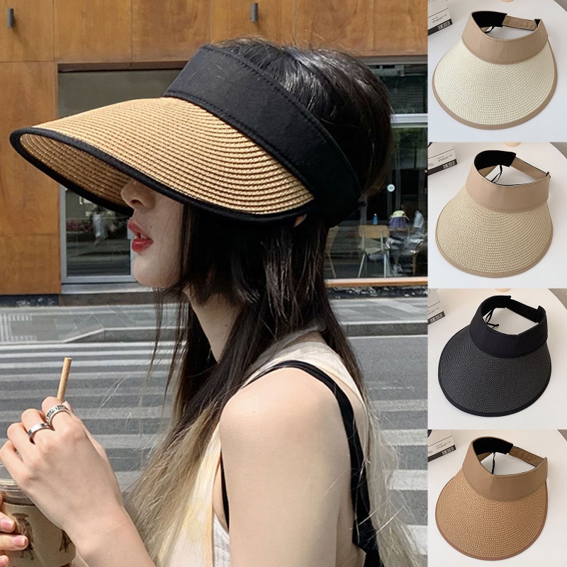 Mũ Vành Rộng Hở Chóp Che Nắng Thời Trang Mùa Hè Dễ Phối Đồ