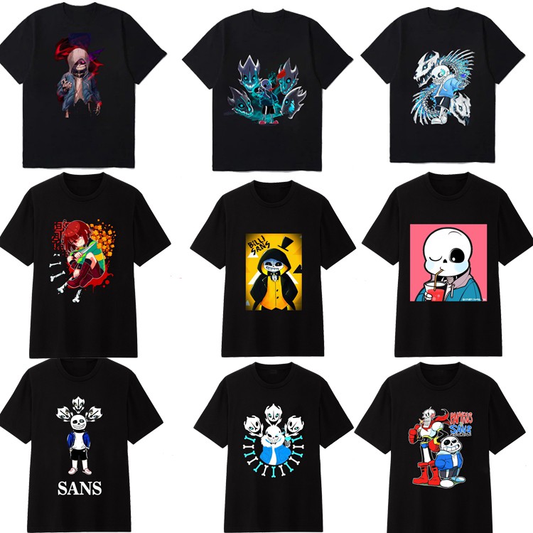 Áo Sans - Áo thun in hình gangster sans Undertale cực ngầu nhiều mẫu HOT