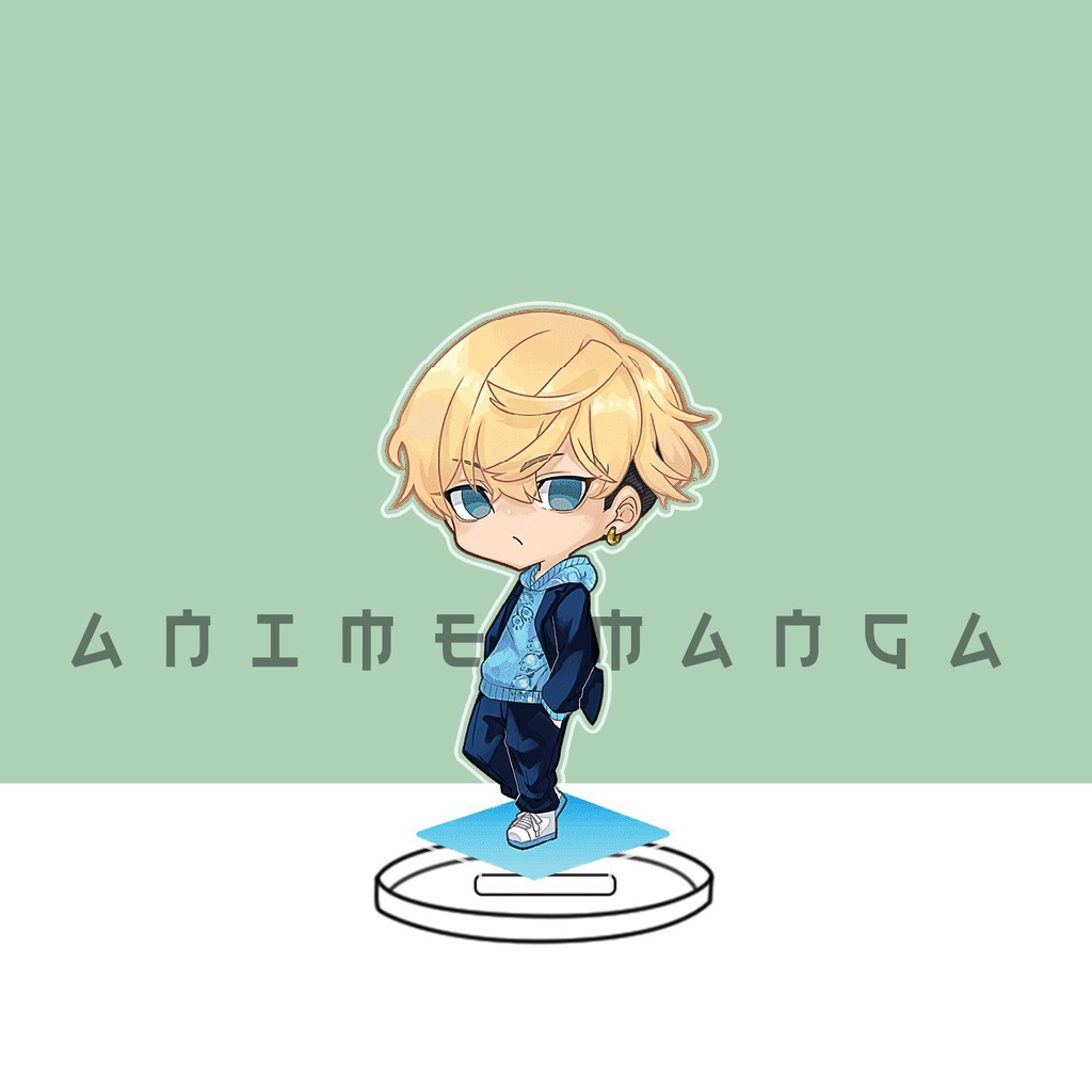 Mô hình nhân vật manjiro ken takemichi hinata atsushi anime standee tokyo revengers chibi trang trí bàn học bàn làm việc