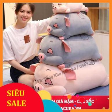 Gối ôm thú nhồi bông heo béo