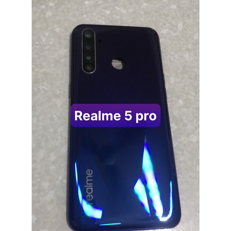 bộ vỏ realme 5 pro (kính cam,sườn,lưng,nút bấn)