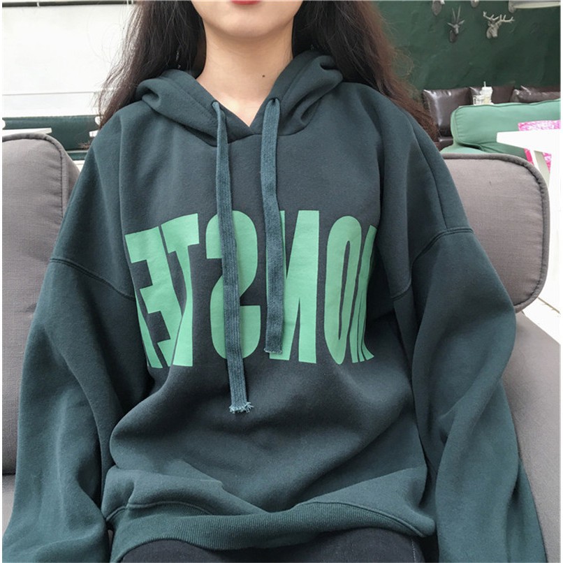 SUXI Áo tròng đầu nữ dài tay kích cỡ lớn