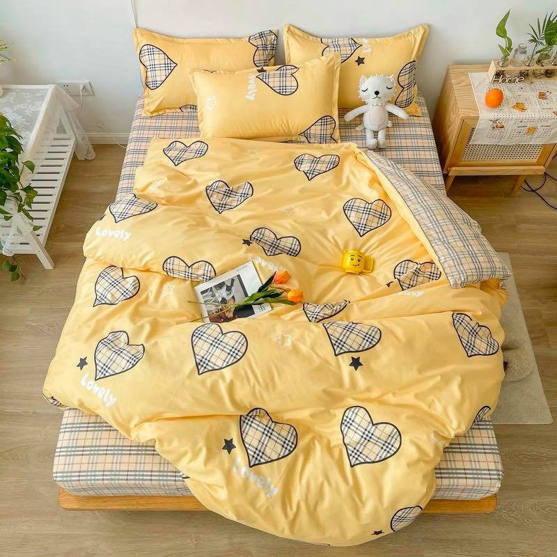 [Mã SKAMSALE07 giảm 10% tối đa 100K đơn 150K] Bộ Chăn Gra Gối COTTON POLY HỌA TIẾT Cao Cấp