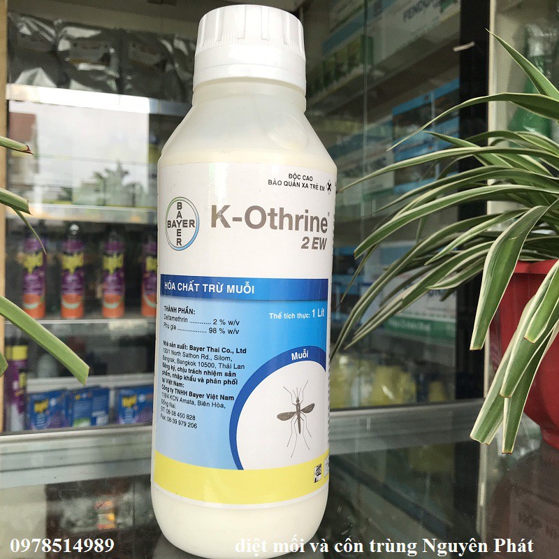 Thuốc diệt muỗi và côn trùng K-Othrine 2EW (chai 1 lít)