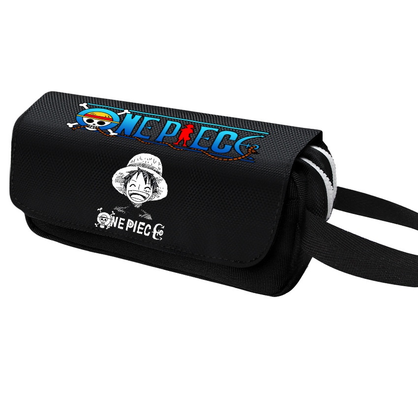 Túi Đựng Bút Bằng Nylon Chống Nước Đa Năng Hình Anime One Piece 2D Monkey Luffy Roronoa Anime