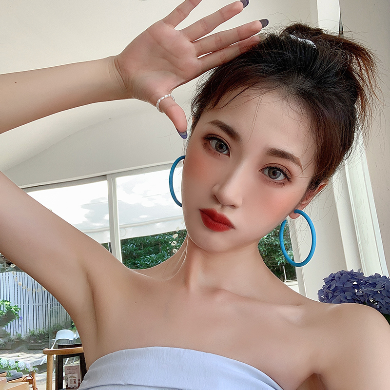 Khuyên Tai Nữ Trang Dáng Tròn Phong Cách Vintage