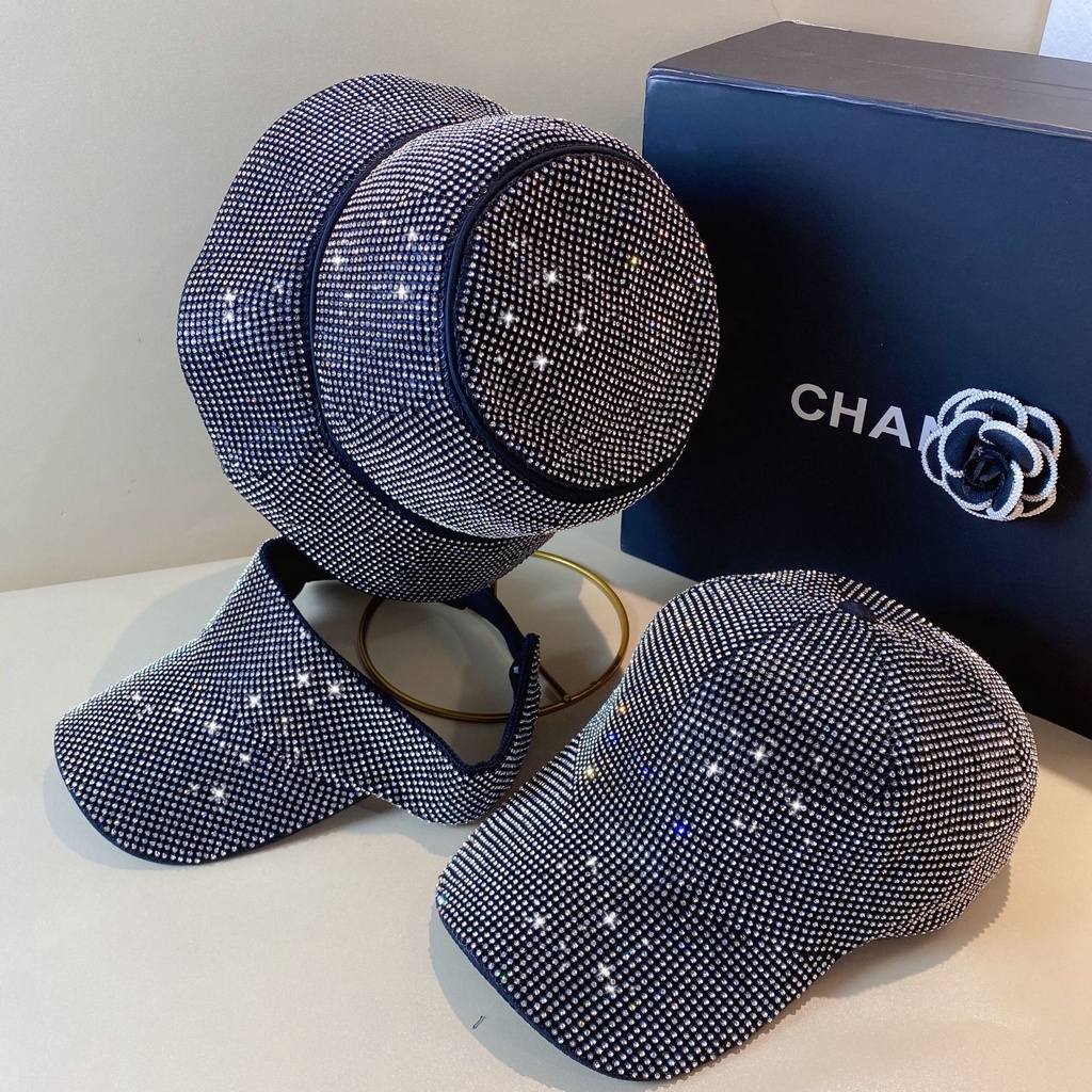 Toàn Bộ Mũ Lưỡi Trai Đính Đá Phong Cách Hàn Quốc Cho Nữ