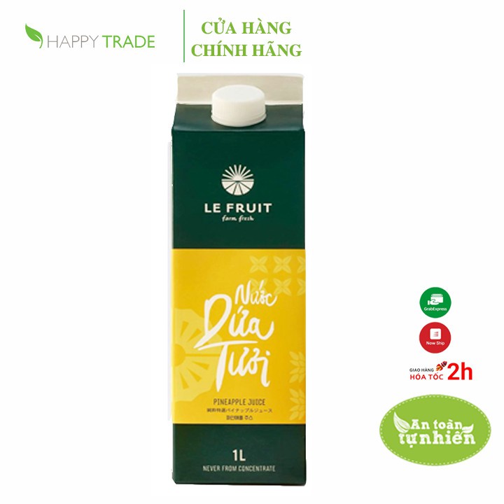 [Mã BMBAU50 giảm 7% đơn 99K] Nước ép trái cây nectar dứa (thơm) Le Fruit hộp 1L