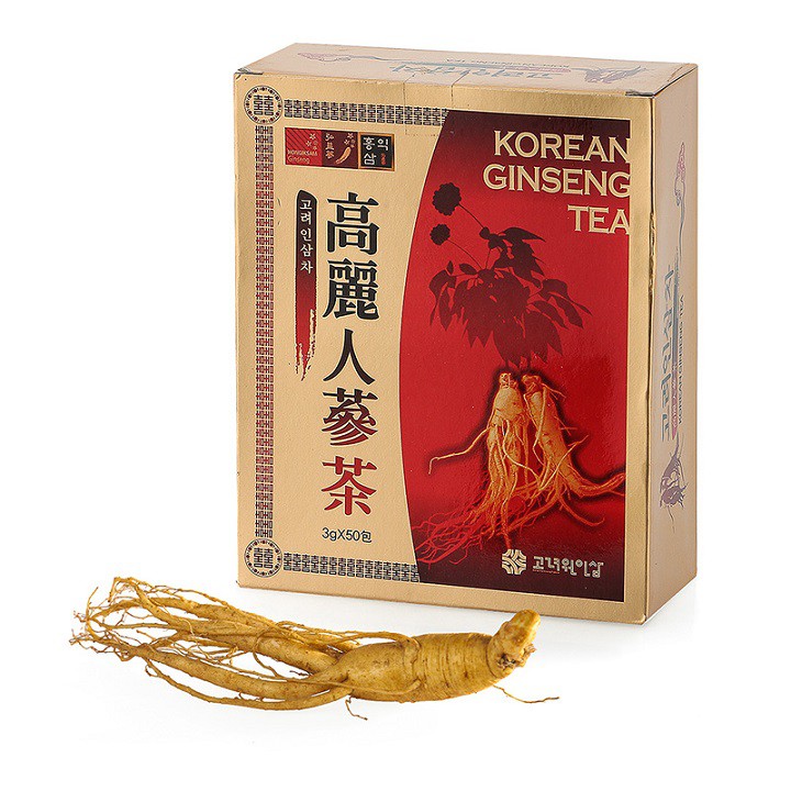 Hộp trà nhân sâm Korean Ginseng Tea 50 gói x 3g