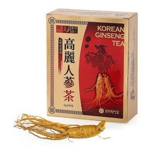 Hộp trà nhân sâm Korean Ginseng Tea ( 50 gói x 3g) + tặng 1 lọ yến 18% yến  (70ml/lọ)