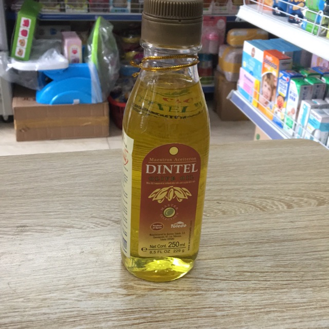 Dầu Olive Dintel nguyên chất chai 250ml ( date 5 năm 2021)