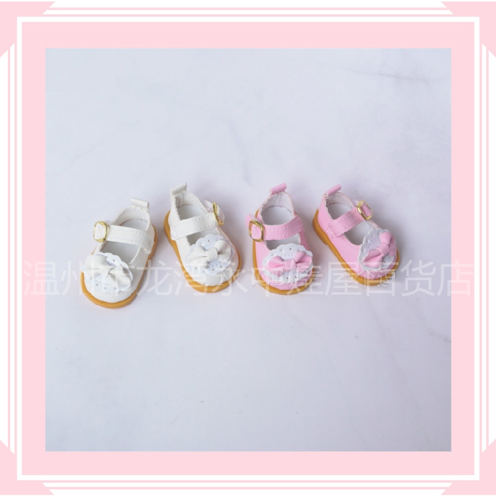Giày tiểu thư có nơ cho doll 15 cm và 20cm