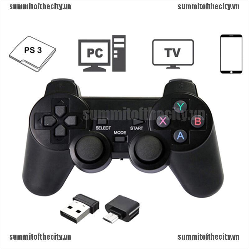 Tay cầm chơi game không dây 2.4ghz chuyên dụng cho PS3 / PC2/ PRO TV Box | WebRaoVat - webraovat.net.vn