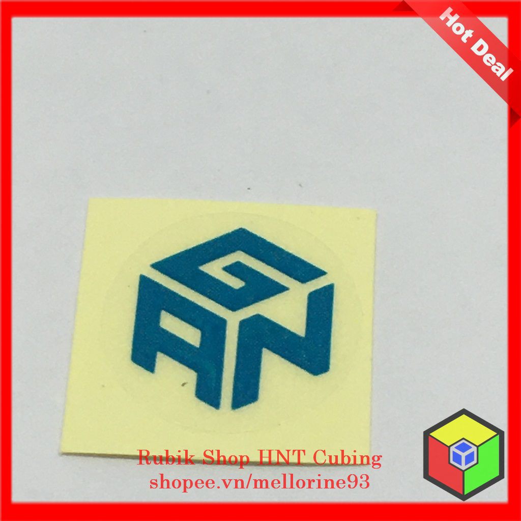 Logo Dán Rubik Trong Suốt Phụ Kiện Dành Cho Rubik - HNT Cubing
