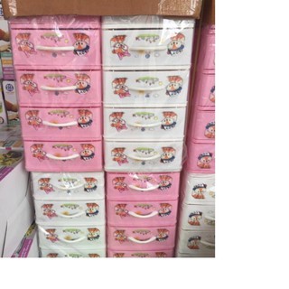 Tủ nhựa mini để bàn đầu giường đựng mỹ phẩm đồ dùng nhỏ tiện lợi