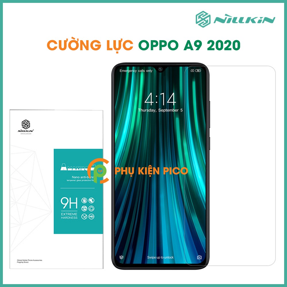 Kính cường lực Oppo A9 2020 full màn hình chính hãng Nillkin Amazing H - Dán màn hình Oppo A9 2020