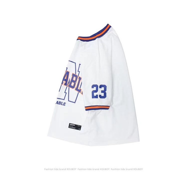 Áo Thun Bóng Chày Tay Ngắn Cổ Chữ V Thời Trang Mùa Hè Dễ Phối Đồ Cho Nam Size M-3xl