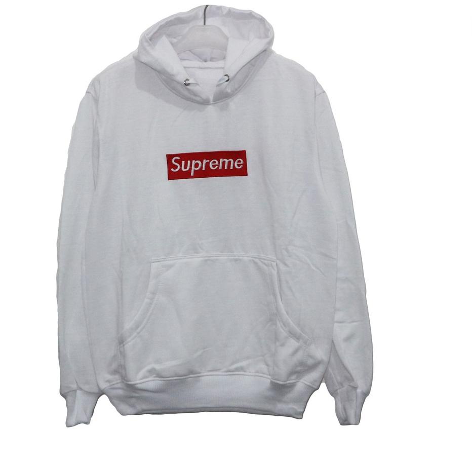 ☞ Áo Khoác hoodie Nam Thêu logo supreme Màu Đen / Xám / Hồng / Trắng / Xanh Dương ❂