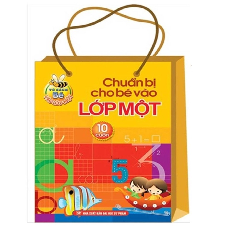 Sách:Chuẩn Bị Cho Bé Vào Lớp Một Túi 10 Cuốn (Tặng Kèm 1 Bút Chì,1 Gôm, 1 Chuốt)