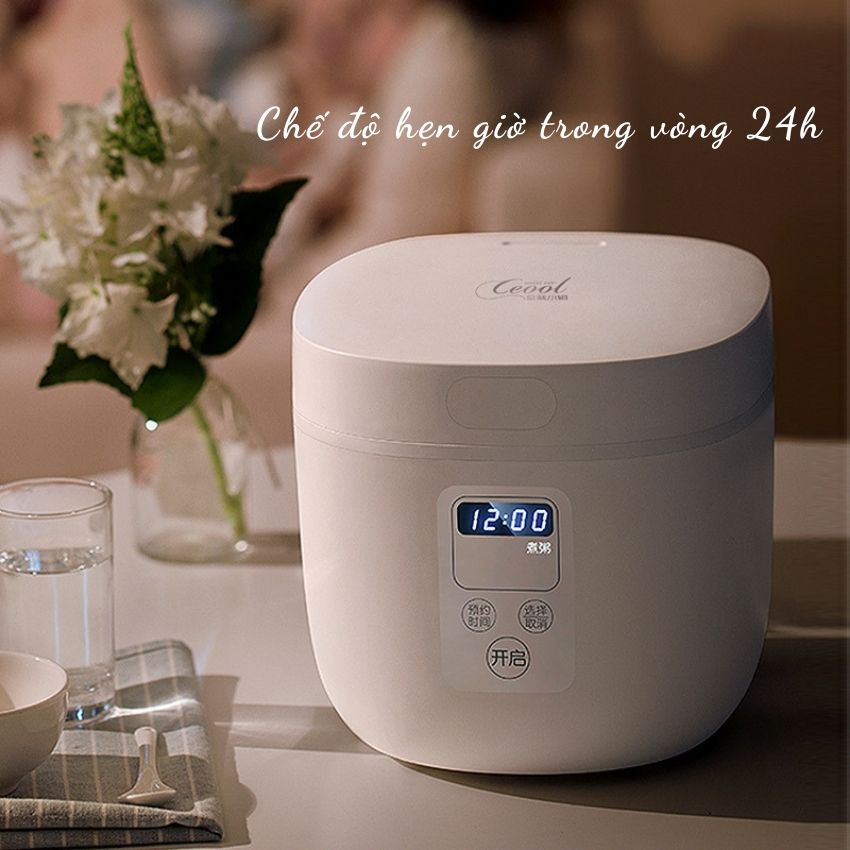 Nồi cơm điện mini đa năng , dung tích 2L, cảm ứng thông minh, Bảo hàng 12 tháng – Home Decoration VN