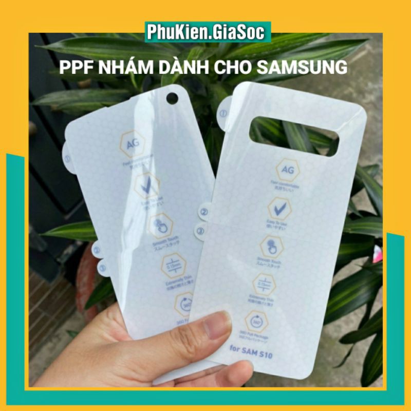 Miếng Dán PPF DẺO NHÁM Chống Vân Tay ❤FREESHIP❤ - Dành Cho SAMSUNG S8 S9 S8+ S9+ S10 S10+ NOTE8 NOTE9 NOTE10 NOTE10+