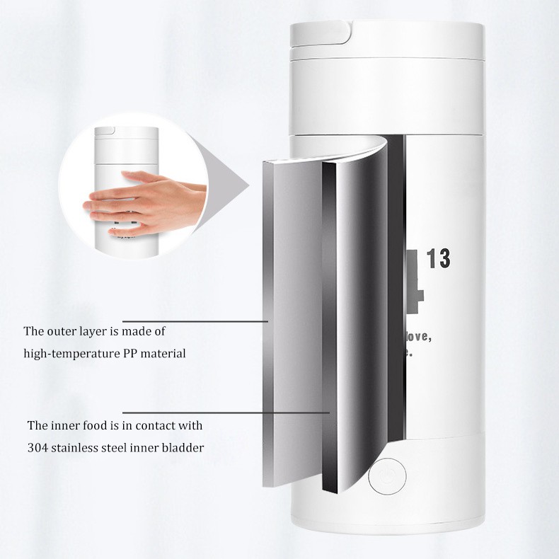 Bình Nước Điện Hâm Nóng Dùng Đi Du Lịch Tiện Lợi