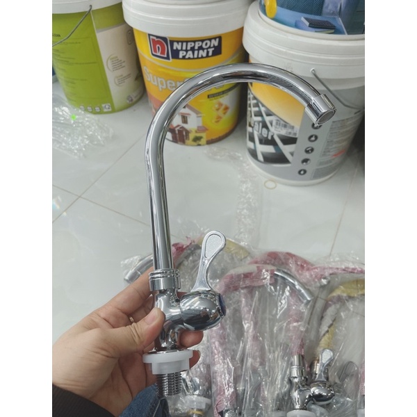 Vòi rửa chén bát dùng cho 1 đường nước lạnh ( KHÔNG gồm dây cấp nước).