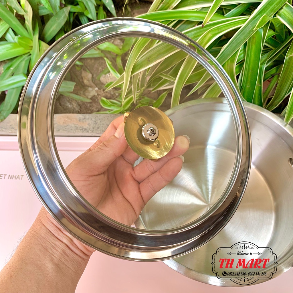 Bộ Nồi 3 Cái MISU LOUIS inox 304 Cao Cấp Đáy Liền Nguyên Khối 3 Đáy, Sử Dụng Mọi Loại Bếp Hàng Chính Hãng