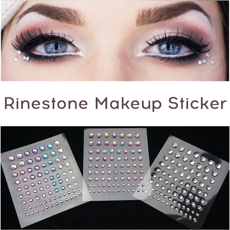 Hạt Đá Pha Lê Lấp Lánh Dán Mặt Và Cơ Thể