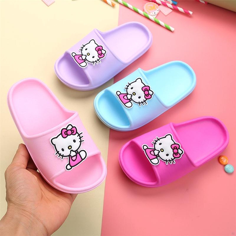 Giày Sandal In Hình Mèo Kitty Đáng Yêu Cho Bé