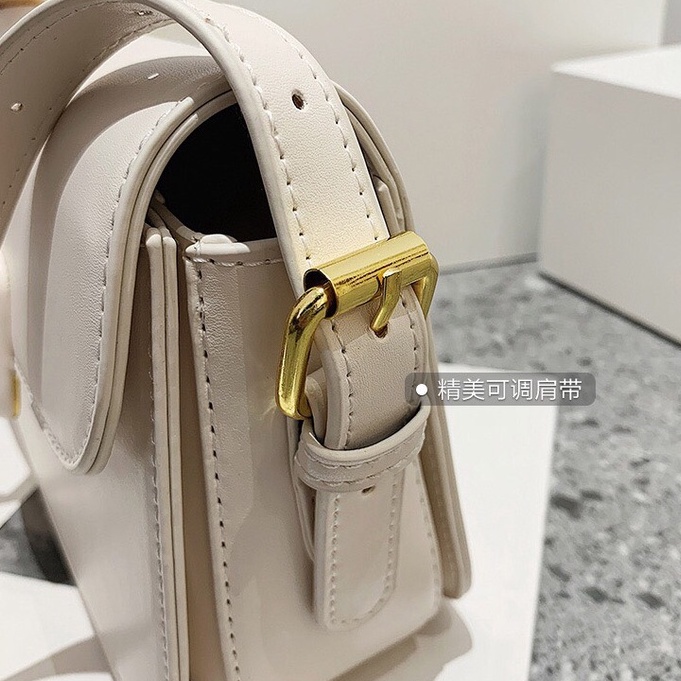 Túi nữ da trơn, khóa vuông bọc da, túi bộ 2 dây tặng kèm khăn lụa nổi bật hàng đẹp 2022 SL47