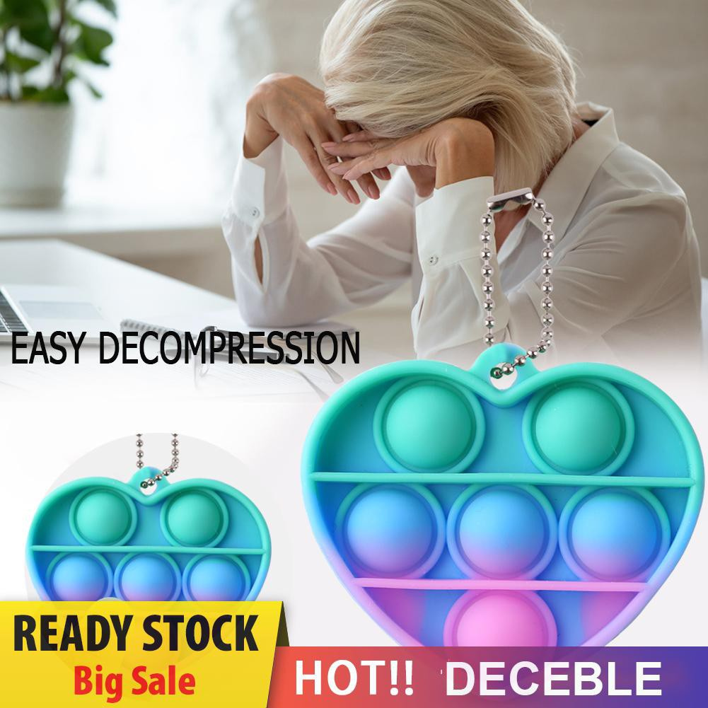 Đồ chơi bấm bong bóng mini bằng silicon nhiều màu giúp giảm căng thẳng dành cho người bị tự kỷ