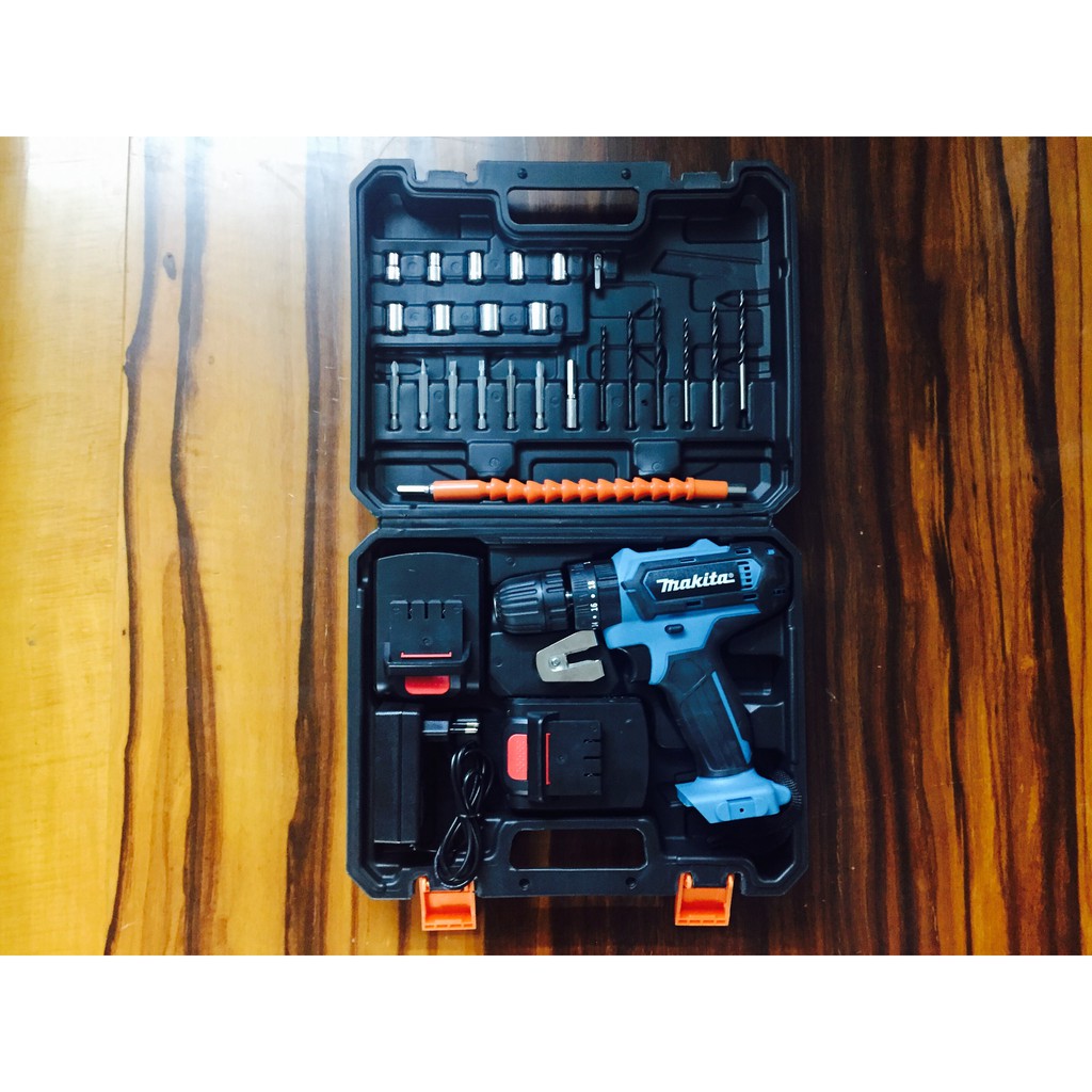 Máy khoan pin Makita 26V 3 CHỨC NĂNG FULL phụ kiện