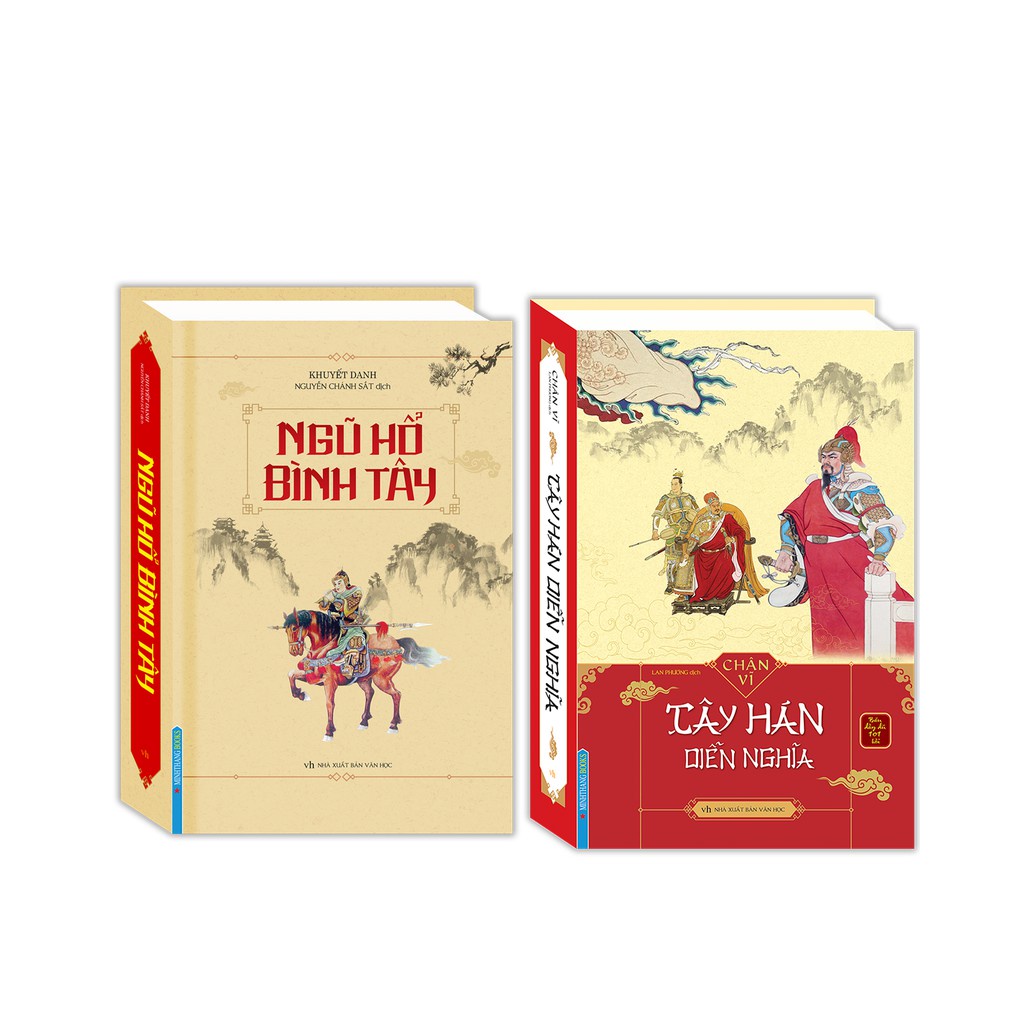 Sách - Combo Tây Hán diễn nghĩa (bìa cứng) + Ngũ hổ bình tây (bìa cứng) Kèm Quà tặng