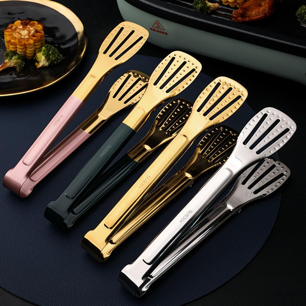 Kẹp Gắp Thức Ăn Chống Dính Bằng Thép Không Gỉ AARON1