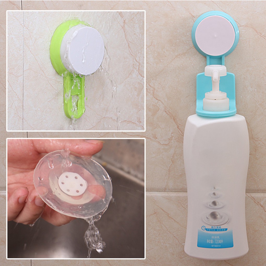 Kệ Hút Chắc Chắn Không Vết Nhà Tắm Cho Dung Dịch Xà Phòng và Dung Dịch Dưỡng Thể Toàn Thân 4 Màu